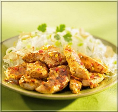Aiguillettes de Poulet Marinées à la Thaï