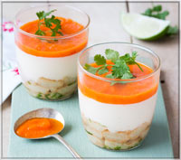 Tiramisu de crabe aux Boudoirs Thaï
