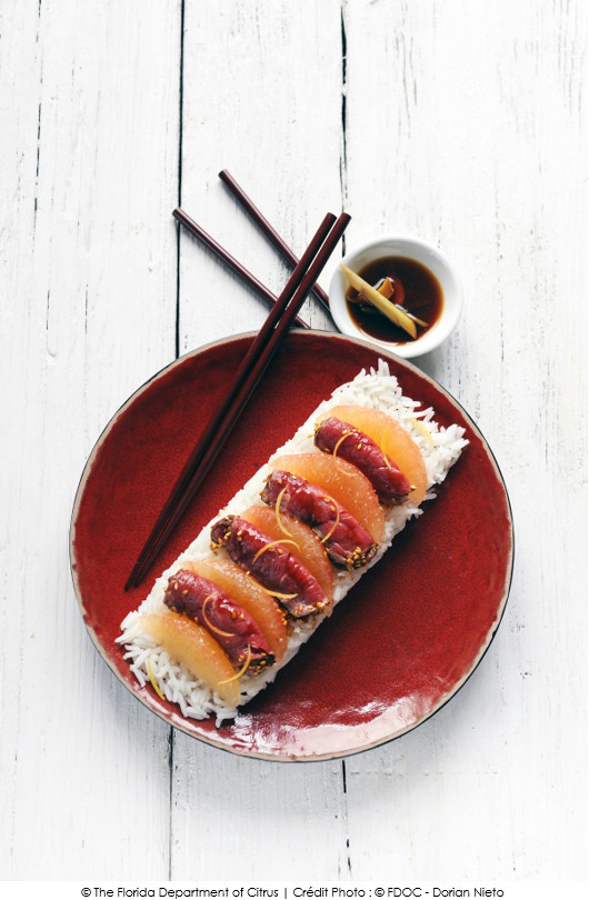 tataki-de-boeuf-au-pamplemousse