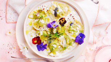 Raviolis fleuris herbes