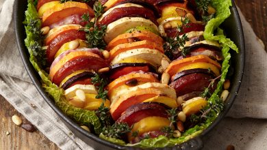 Tian légumes saucisse de Morteau