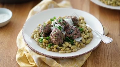 Boulettes d’agneau flageolets