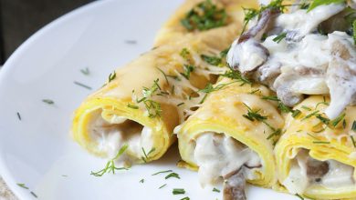 Crêpes ricotta champignons