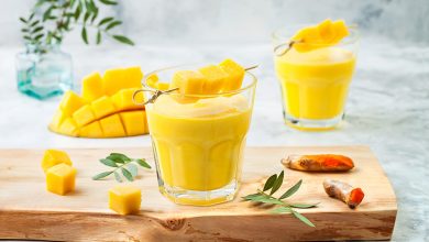 Lassi mangue Lait d’Amande Curcuma