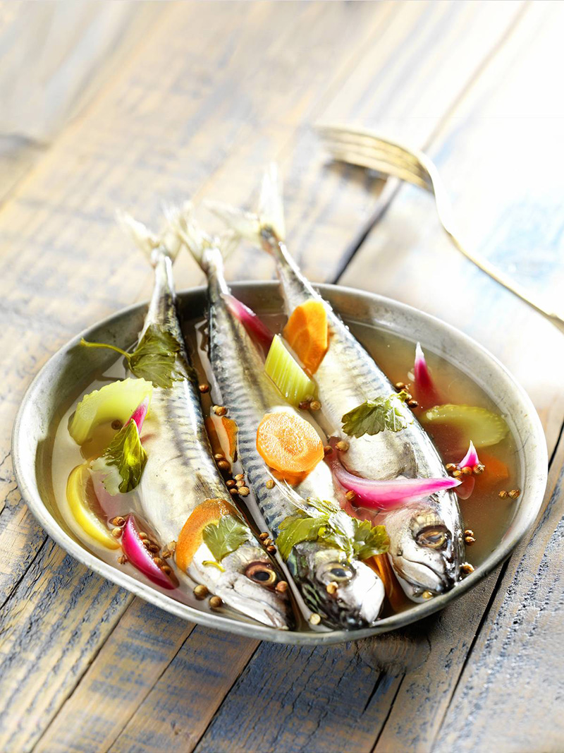 Maquereaux marinés vin blanc