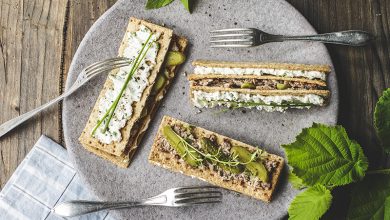 Mille-feuilles salé