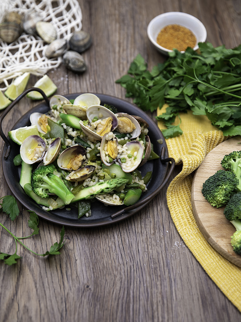 Paëlla verte palourdes