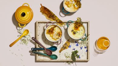 Yaourt noix de coco cardamome gingembre confit croquants sésame