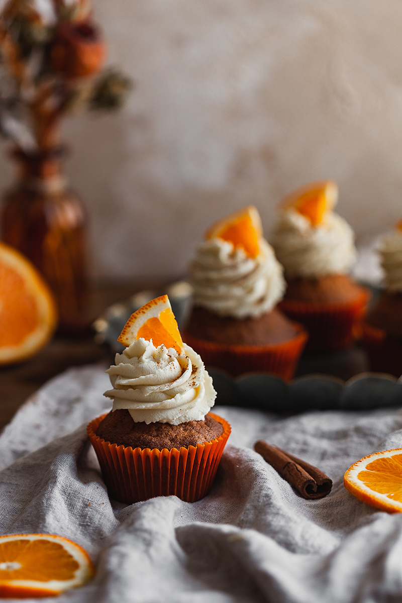Cupcakes orange cannelle