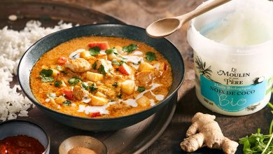 Curry de poulet huile de coco