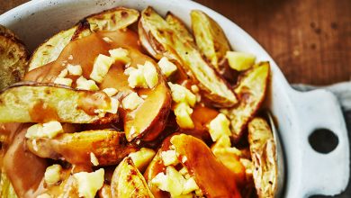 Poutine de potatoes au cheddar