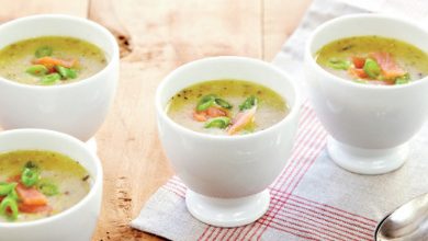 Soupe moutarde, Appenzeller® Fromage crème saumon fumé