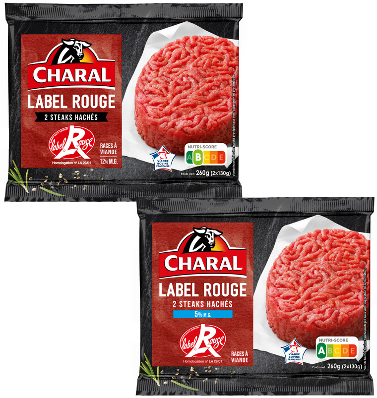 Steaks hachés Charal Label Rouge 