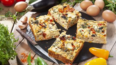 Flan aux légumes du sud et à la brousse