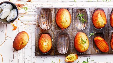 Madeleines salées chèvre romarin