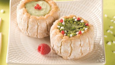 Petites charlottes thé matcha