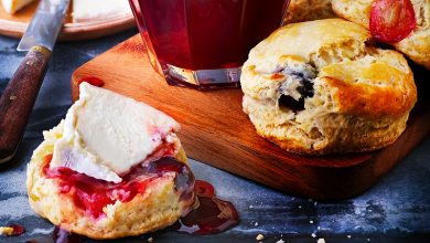 Scones raisins et gelée express