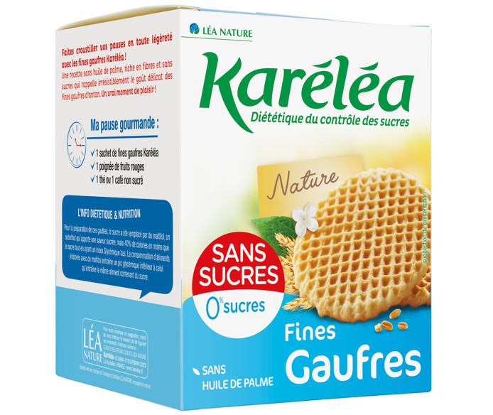 Karéléa Fines Gaufres sans sucres 
