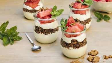 No-bake cheesecake pastèque menthe Florette