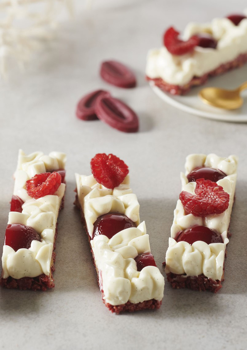 Tarte fine framboise vanille