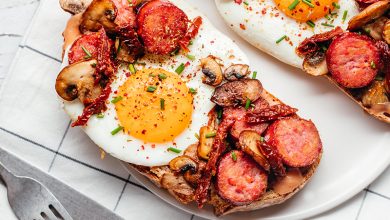 Toast English Breakfast saucisse de Montbéliard IGP