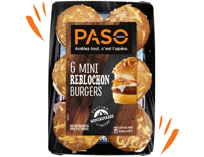 Plateau PASO Traiteur Mini Burgers Reblochon 