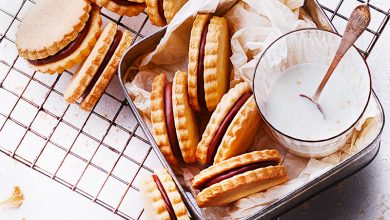 Sablés fourrés chocolat au lait