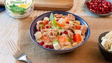 Taboulé chou-fleur au basilic, agrumes Thon Citron & Basilic Petit Navire