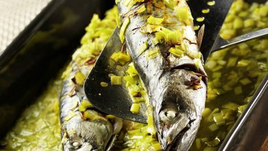 Maquereaux poireaux émincés