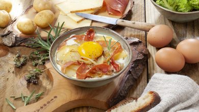 Œufs cocotte façon raclette