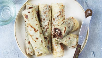 Rouleaux de crêpes pâte à tartiner Karéléa