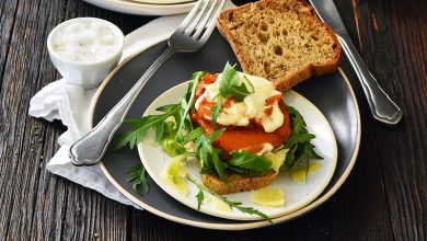 Sandwich sans gluten, patate douce, cheddar mayonnaise vegan