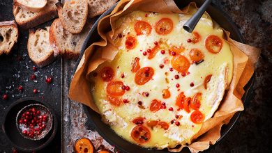 Camembert rôti aux kumquats