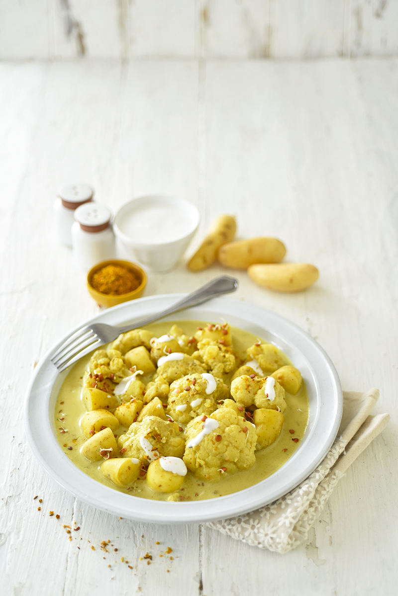 Curry de Ratte du Touquet et chou-fleur