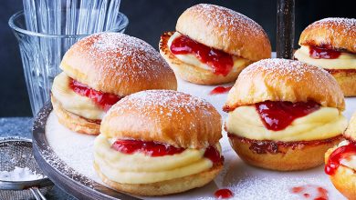 Mini burgers crème vanillée