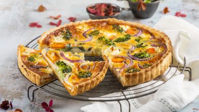 Quiche carotte, oignon, brocoli