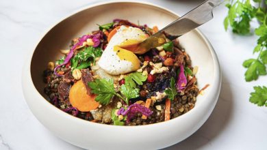 Salade de la terre : les lentilles aux gésiers de canard confits