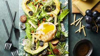 Salade pois chiches croustillants au Gruyère AOP Suisse