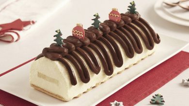 Bûche de Noël pomme vanille et Nutella