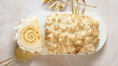 Bûche omelette norvégienne & lemon curd