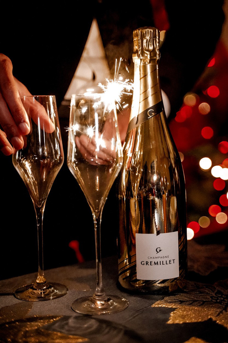 Champagne GREMILLET - Gold & Red Pinot Noir Célébration