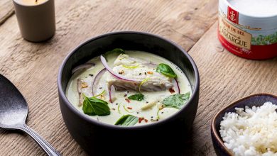 Cocotte de cabillaud lait de coco et gingembre