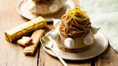 Mont-blanc Crêpes Dentelle Gavottes® chouchen, cœur de meringue citron