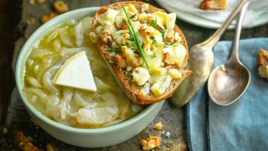 Soupe à l’oignon & croustillant de Charolais AOP