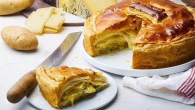 Tourte aux pommes de terre Charlotte au Vacherin Fribourgeois AOP