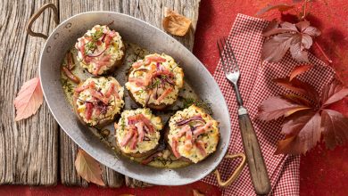 Champignons farcis aux Allumettes