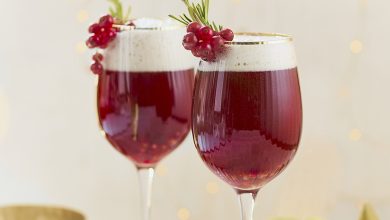 Cocktail grenade, groseille bière de Noël