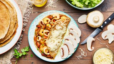 Crêpes aux fruits de mer