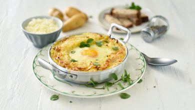 Gratin de Ratte du Touquet à l’œuf