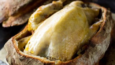 Pintade farcie en croûte